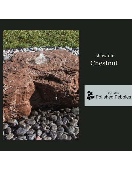 Horseshoe Falls Boulder Fountain - Complete Kit