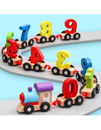 Wooden Digital Train Toy