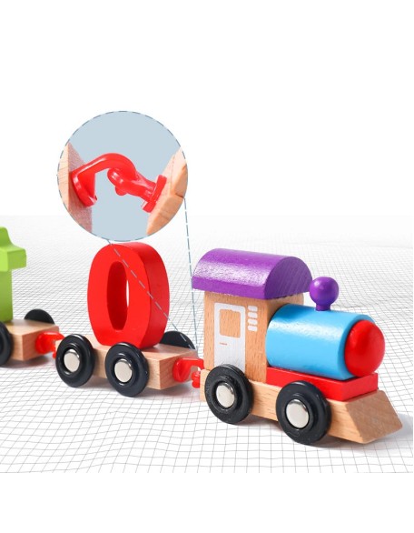 Wooden Digital Train Toy