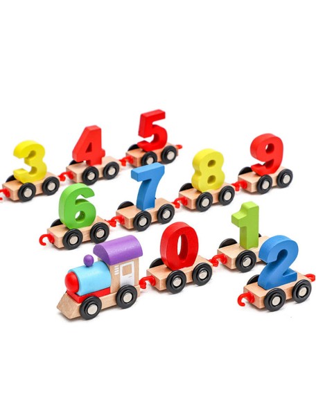 Wooden Digital Train Toy