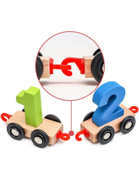 Wooden Digital Train Toy