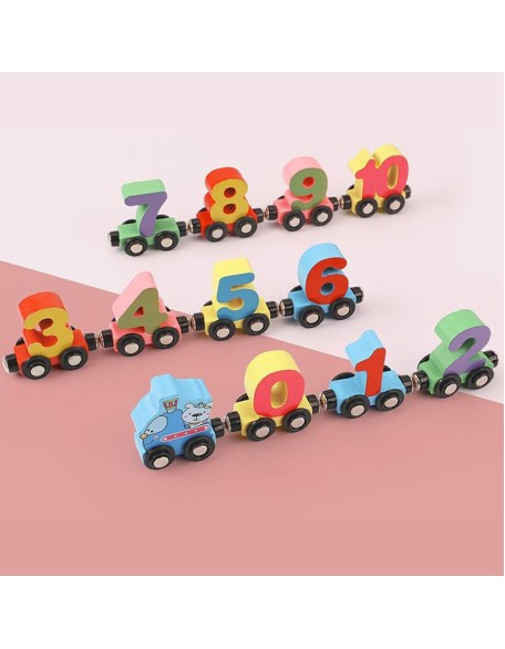 Wooden Digital Train Toy