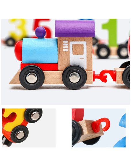 Wooden Digital Train Toy