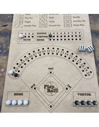 Baseball Dice Board Game