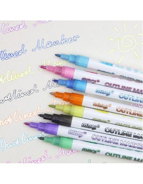 Double Line Outline Pen