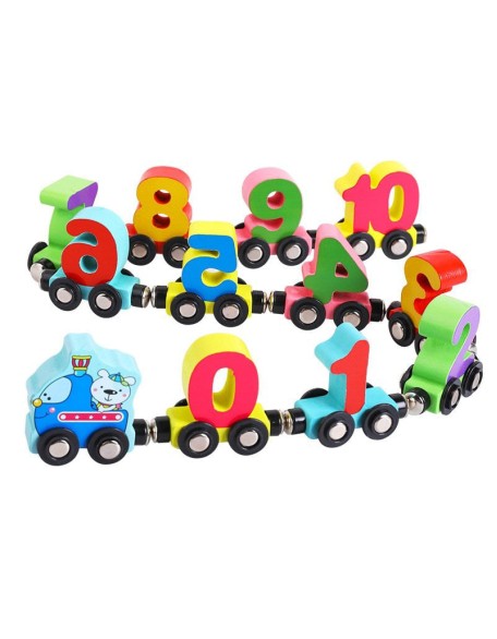 Wooden Digital Train Toy