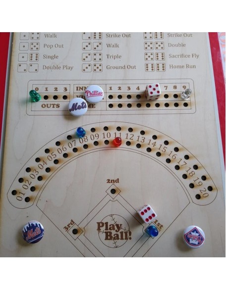 Baseball Dice Board Game