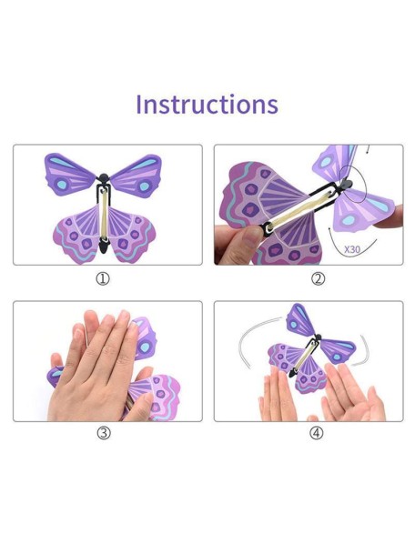 Creative Magic Props Children's Toys Flying Butterflies