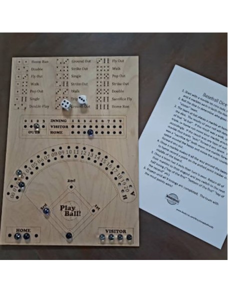 Baseball Dice Board Game