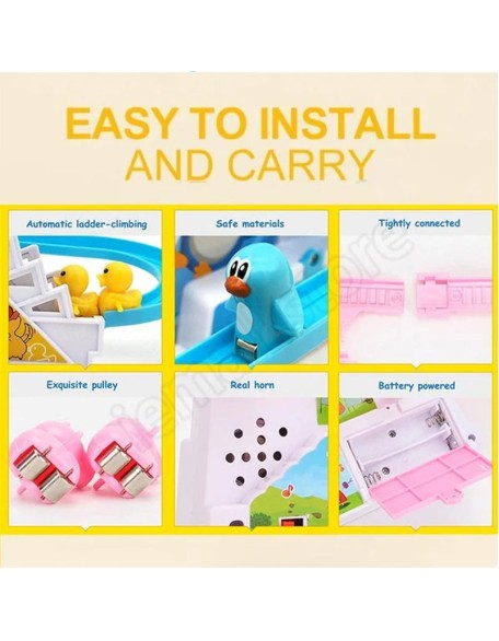 Electric Duck Slide Track With Lights And Music