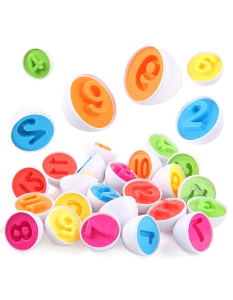 Cognitive Development Geometric Eggs ( 12 Eggs One Set )