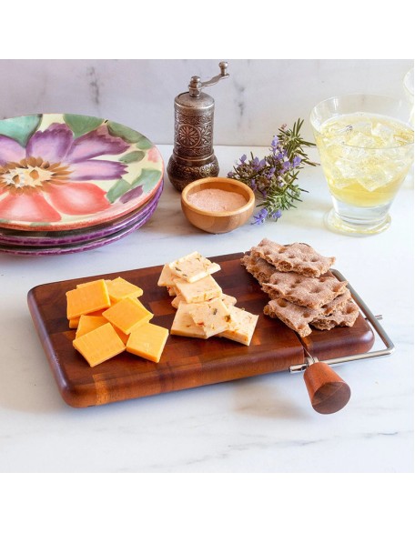 Rock & Branch Acacia Serving Board with Cheese Slicer