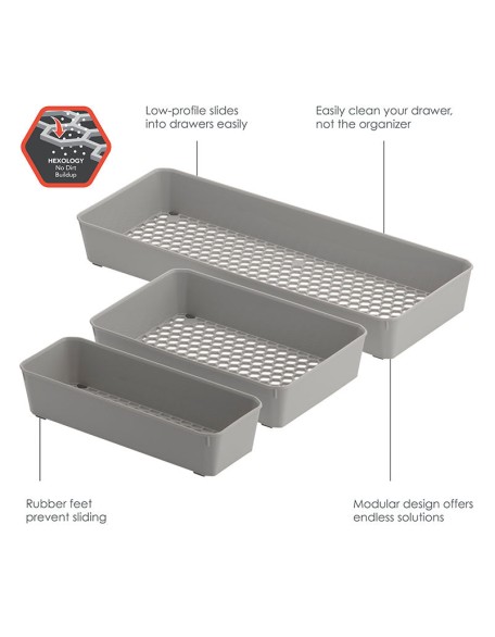 Spectrum Set of 3 Hexa? Drawer Organizers