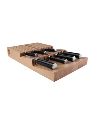 Shun 15-Slot In-Drawer Bamboo Knife Tray