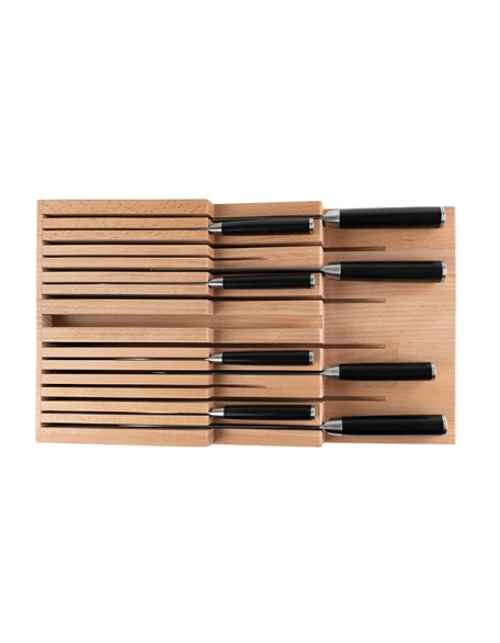 Shun 15-Slot In-Drawer Bamboo Knife Tray