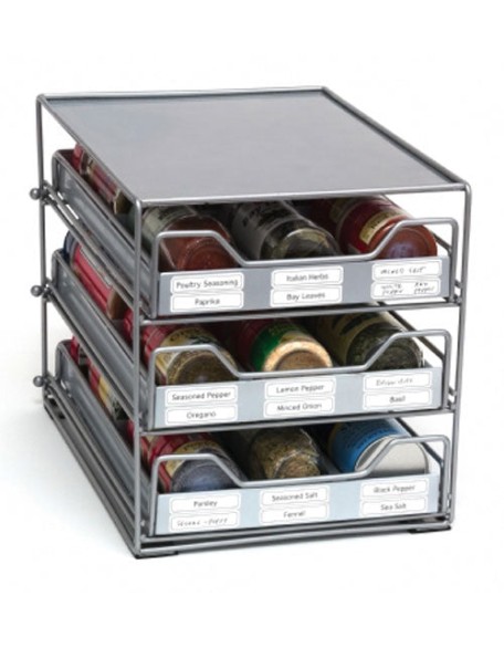 Lipper International Three-Tier Tilt-Down Spice Drawer