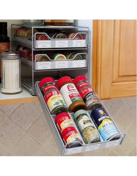 Lipper International Three-Tier Tilt-Down Spice Drawer